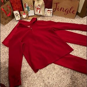 Cuddl Duds Brand zip up hooded top sz xxl/elastic bottoms sz xlg